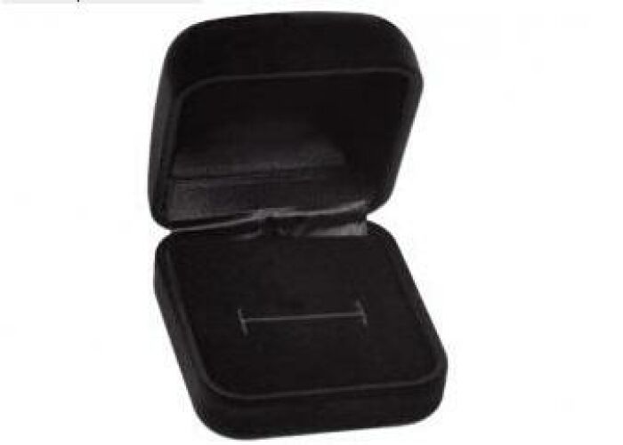 Black Velvet Ring Box - Price per Unit