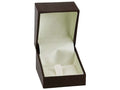 Croco-Effect Ring Box - Brown